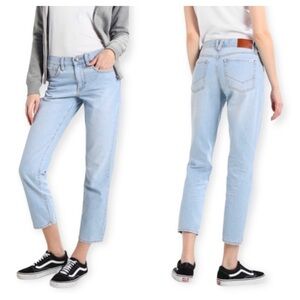 VANS Jeans High Rise Straight Lightwash Denim Relaxed Fit Womens 7 28